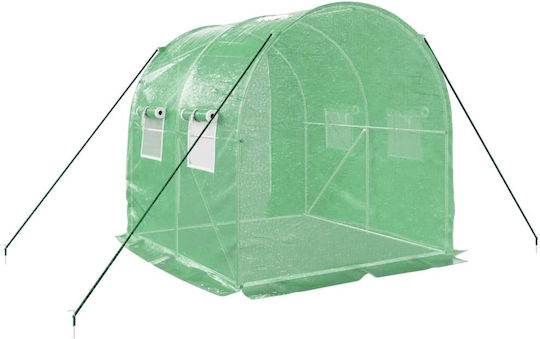 vidaXL 364073 Greenhouse Tunnel with Metal Frame 2x2x2m