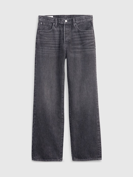 '90s Men's Jeans Pants with Loose Fit Black
