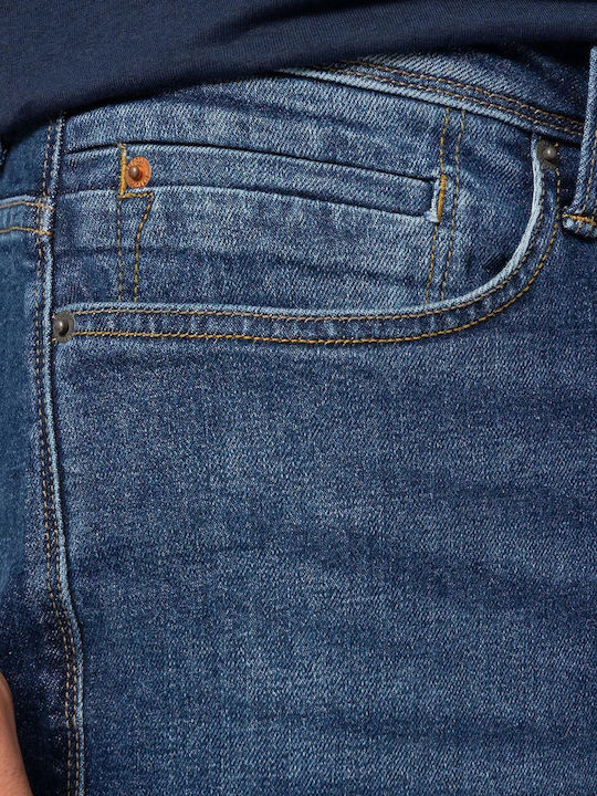 Men's Jeans Pants with Regular Straight Fit Blue
