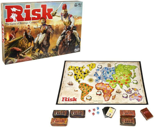Board Game Risk Παιχνίδι Στρατηγικής for 2-5 Players 10+ Years Old Hasbro