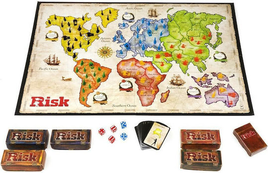 Board Game Risk Παιχνίδι Στρατηγικής for 2-5 Players 10+ Years Old Hasbro