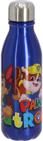 Paw Patrol Kinder Trinkflasche aus Aluminium Paw Patrol Blau 600ml