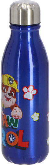 Paw Patrol Kinder Trinkflasche aus Aluminium Paw Patrol Blau 600ml