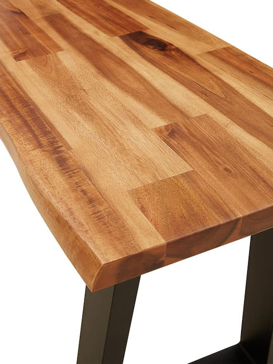 Καρέκλα Τραπεζαρίας Ξύλινη Καφέ 110x35x45εκ.