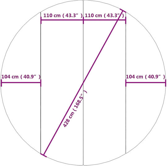 vidaXL Υπόστρωμα Πισίνας Γκρι