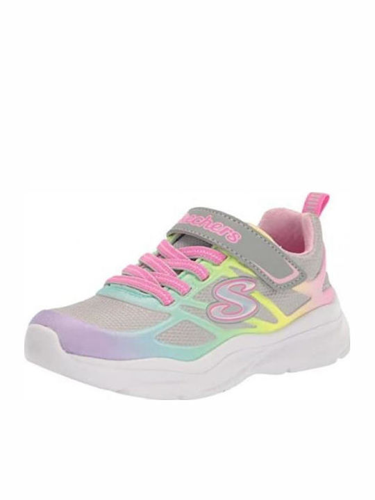 Power Jams Kids Sneakers with Scratch Silver
