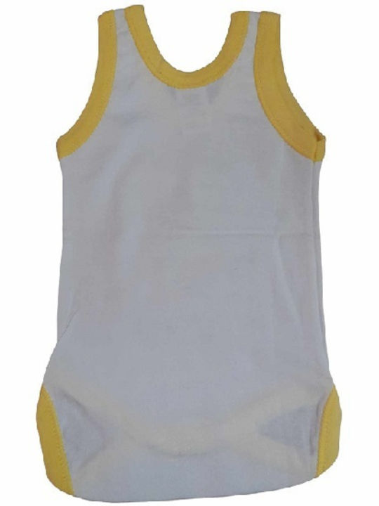 Afoi Giannakopouloi Baby Bodysuit Set Sleeveless White