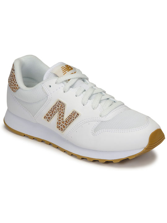 New Balance 500 Γυναικεία Sneakers Λευκά