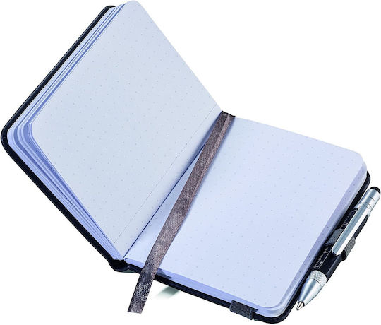 Troika Carnet A7 cu Pagini Albe , Elastic și Suport pentru Stilou Galben