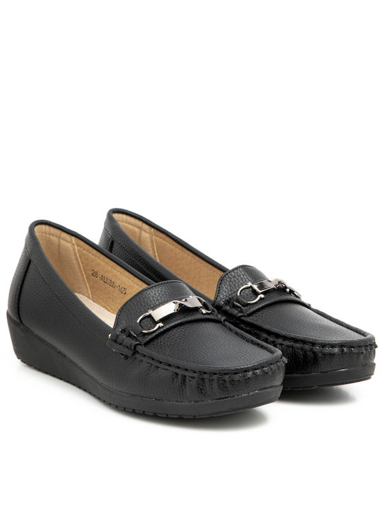 Moccasin for woman Antrin ALUBA-165 BLACK MOCASSINI