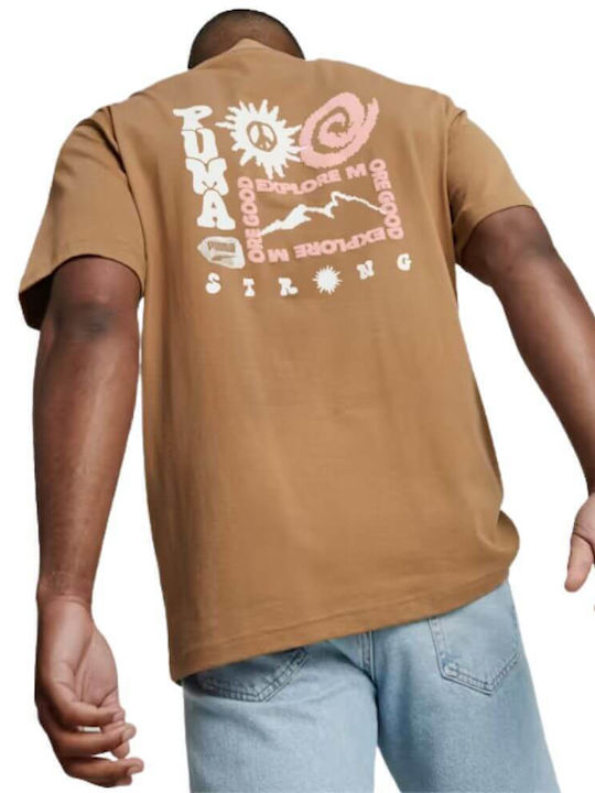 PUMA DOWNTOWN T-shirt Brown