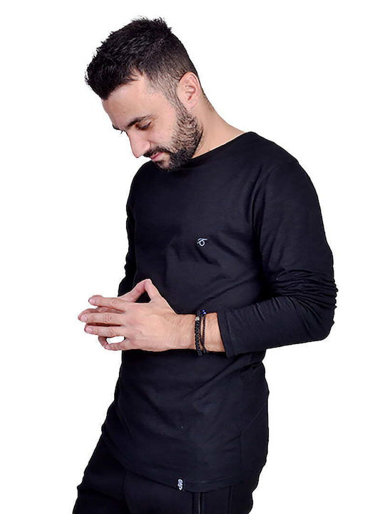 Paco & Co Herren Langarmshirt Schwarz