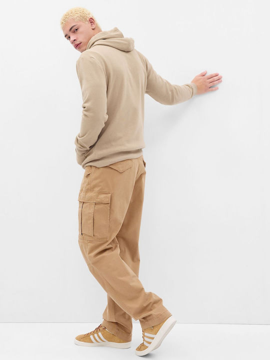 GAP Men's Trousers Cargo in Relaxed Fit Brown