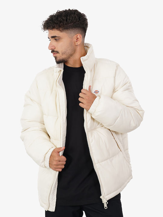 Dickies Waldenburg Herren Winter Jacke Puffer Beige