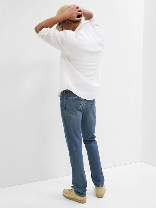 Men's Jeans Pants with Slim Fit Blue