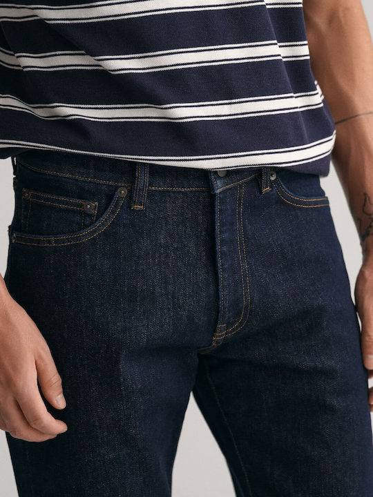 Men's Jeans Pants with Slim Fit Navy Blue