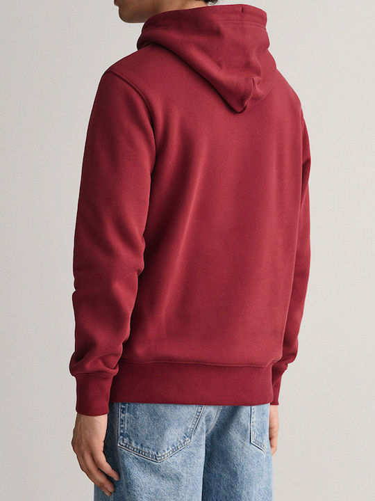 Sweatshirt with Hood Red
