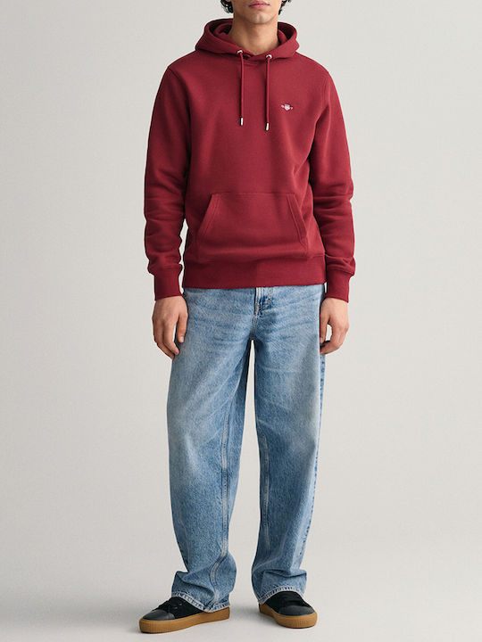 Sweatshirt with Hood Red