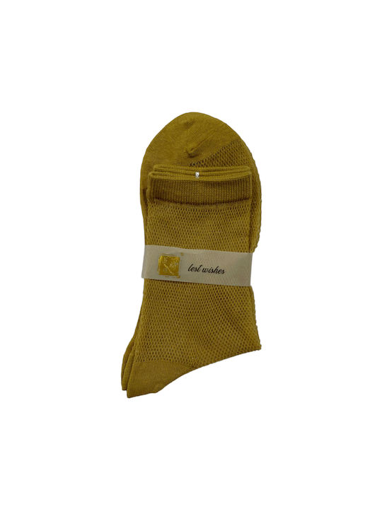 Intimonna Damen Socken Gelb 1Pack