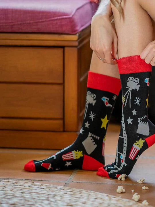 Crazy Socks Dogs Femei Șosete Negre 1Pachet