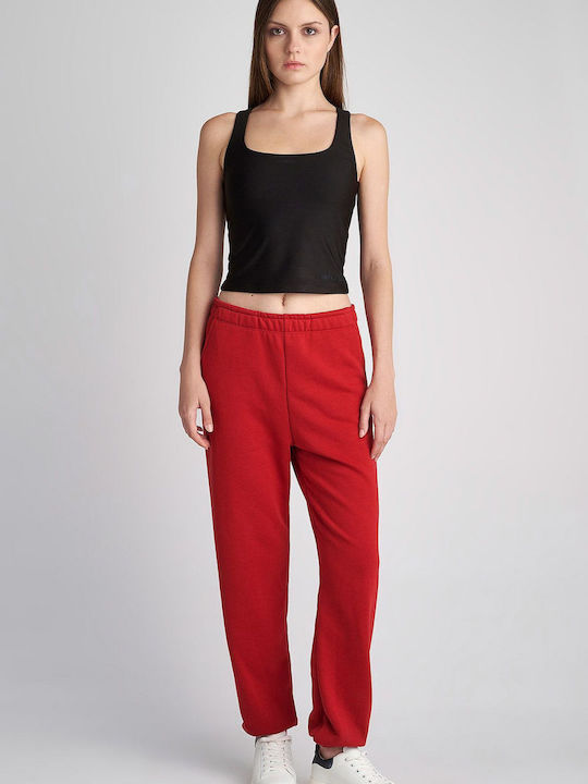 SugarFree Damen-Sweatpants Jogger Rot