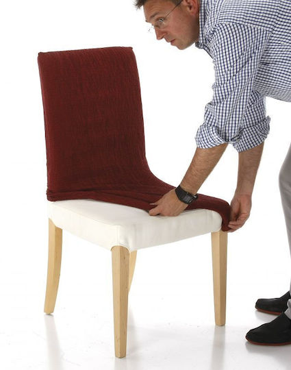 Mc Decor Akari Elastic Cover for Chair with Back Orange 2pcs MCL.EL.AKARI.KP-PORTOKALI