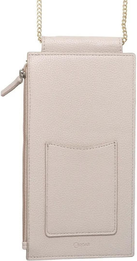 Roar Back Cover Δερματίνης με Λουράκι Μαγνητικό Μπεζ (iPhone 12 / 12 Pro)