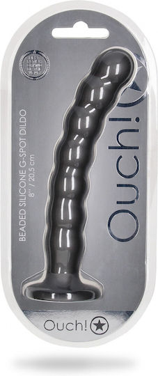 Shots Realistic Dildo with Scrotum and Suction Cup Grey 20.5cm