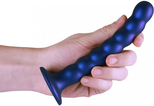Shots Dildo realist cu Scrotum Albastru 16.5cm