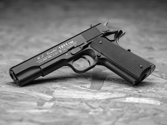 Asg Аеропистолет CO2 1911 US-C Black Откат 4.5мм