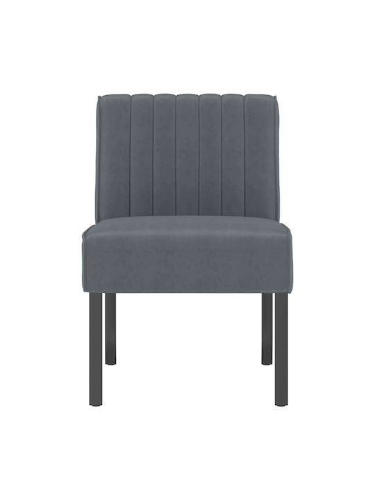 Sessel Samt Gray 48x64x72cm