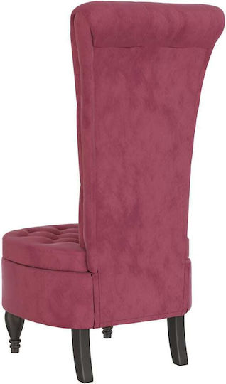 Armchair Burgundy 56x72.5x108cm