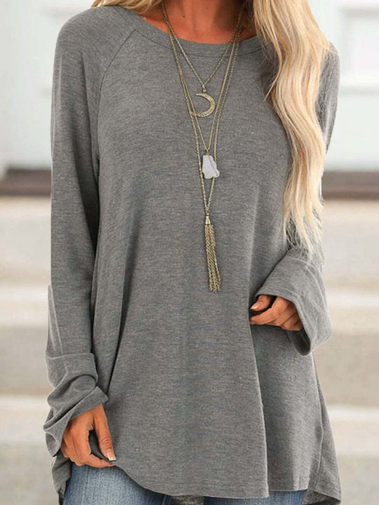 Amely Tunic Long Sleeve Gray