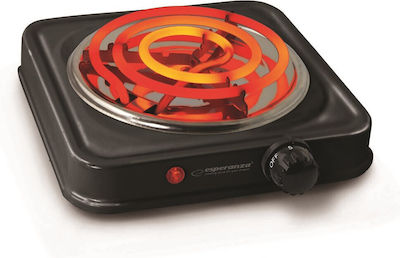 Esperanza Enamel Countertop Single Burner Black