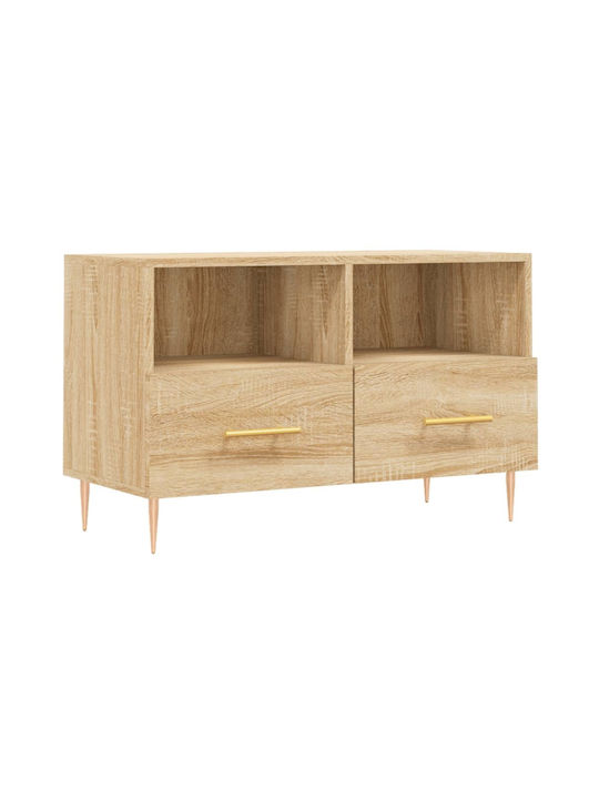 Particle Board TV Furniture with Drawers Sonoma L80xW36xH50cm