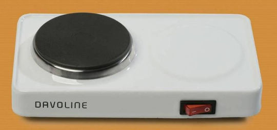 Davoline EK-450W Countertop Burner Emaille Single Weiß