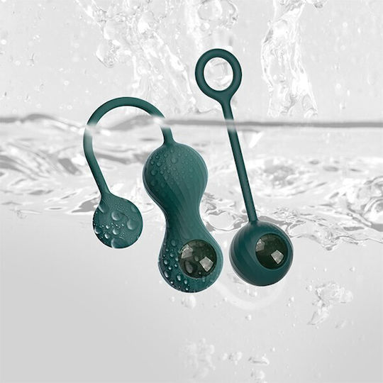 Magic Motion Crystal Duo Smart Kegel Ασύρματες Κολπικές Μπάλες με Δόνηση Πράσινες