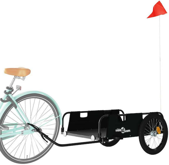 Vidaxl Bicycle Trailer Black Oxford Fabric Iron