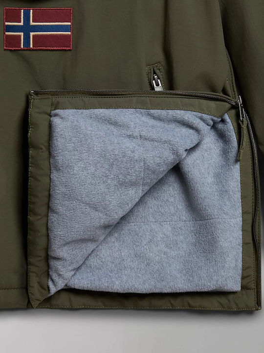 Rainforest Pocket 2 Winter Jacke Wasserdicht und Winddicht Khaki
