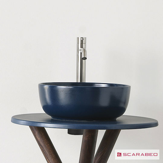 Scarabeo Glam Επικαθήμενος Νιπτήρας Πορσελάνης 33x33x12.5cm Scarabeo Glam Επικαθήμενος Νιπτήρας Πορσελάνης 33x33x12.5cm