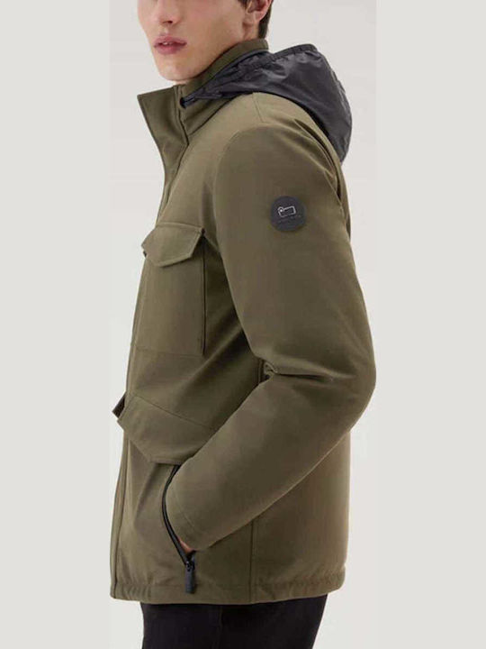 Χειμωνιάτικο Μπουφάν Softshell Αδιάβροχο και Αντιανεμικό Πράσινο