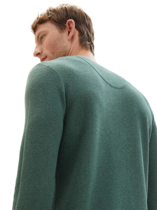 Tom Tailor Men's Long Sleeve Sweater Green