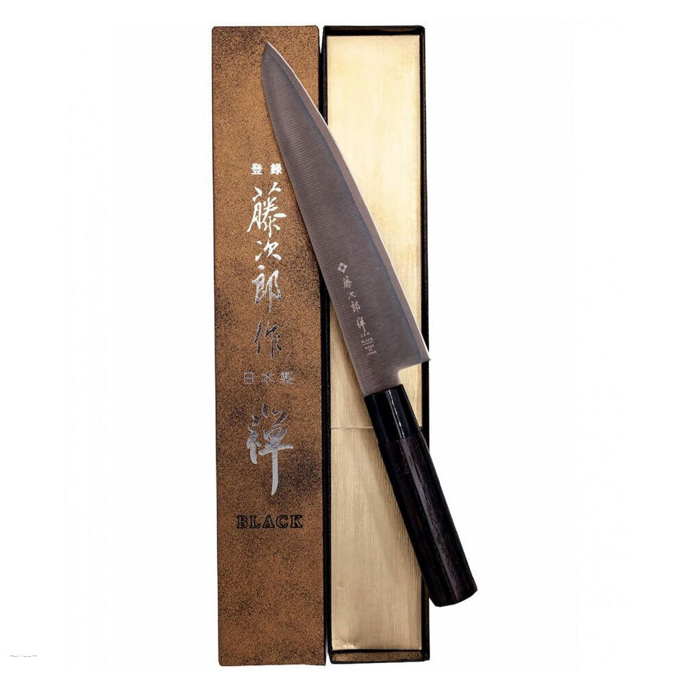 Santoku Japanese kitchen knife Tojiro Shippu Black FD-1597 16.5cm