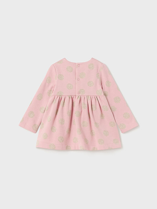 Mayoral Kids Dress Long Sleeve Pink