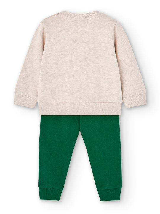 Boboli Kinder Sweatpants Set - Jogginganzug Ecru 2Stück