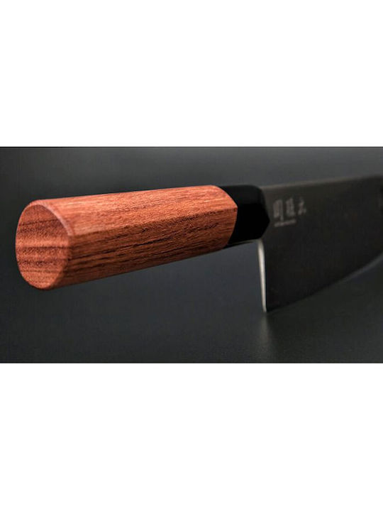 Kai Seki Magoroku Red Wood Μαχαίρι Santoku από Ανοξείδωτο Ατσάλι 17cm