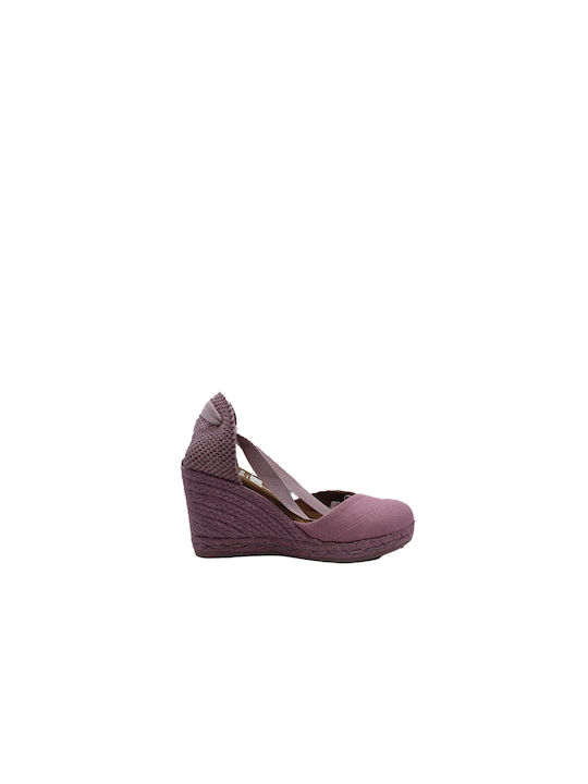 Viguera Platforme dama în stil espadrile Violet