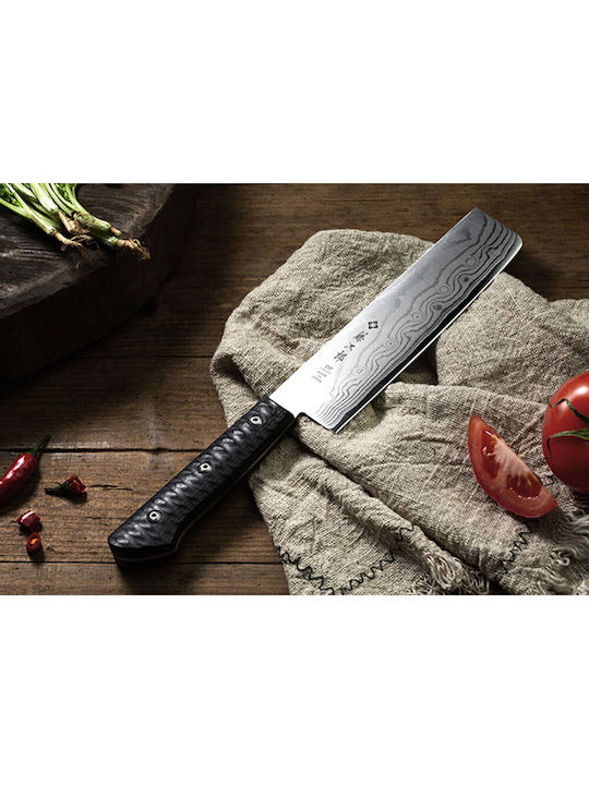 Tojiro Gai Μαχαίρι Nakiri από Δαμασκηνό Ατσάλι 16.5cm
