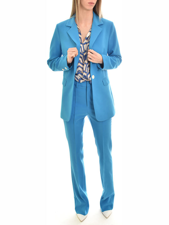 Damen Stoffhose Blau