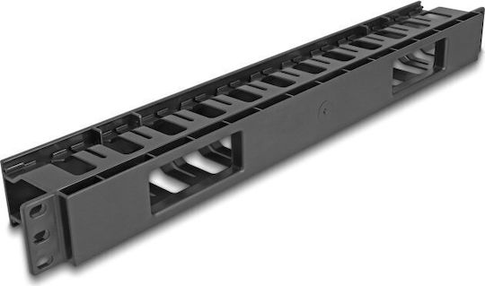 DeLock 19"/1U Bară de gestionare a cablurilor 1U 67021 1buc